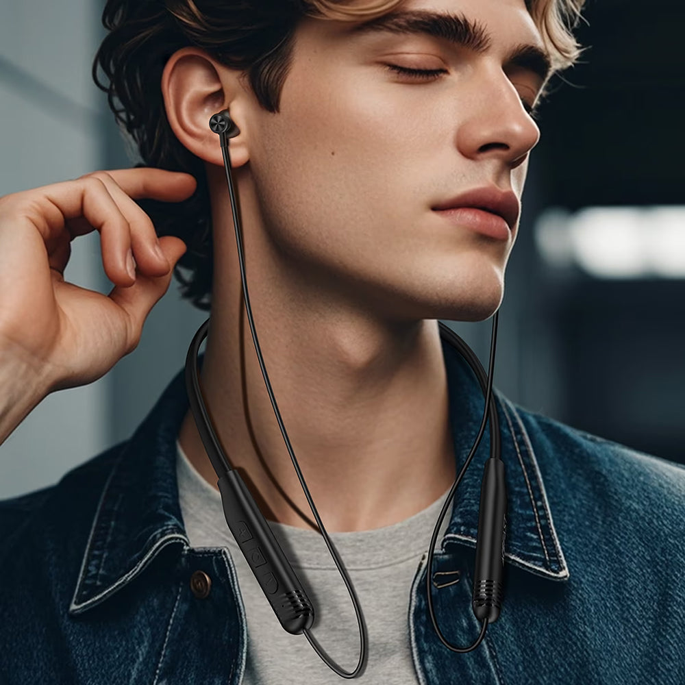 Handsfree Bluetooth Acefast N9, A2DP, Negru
