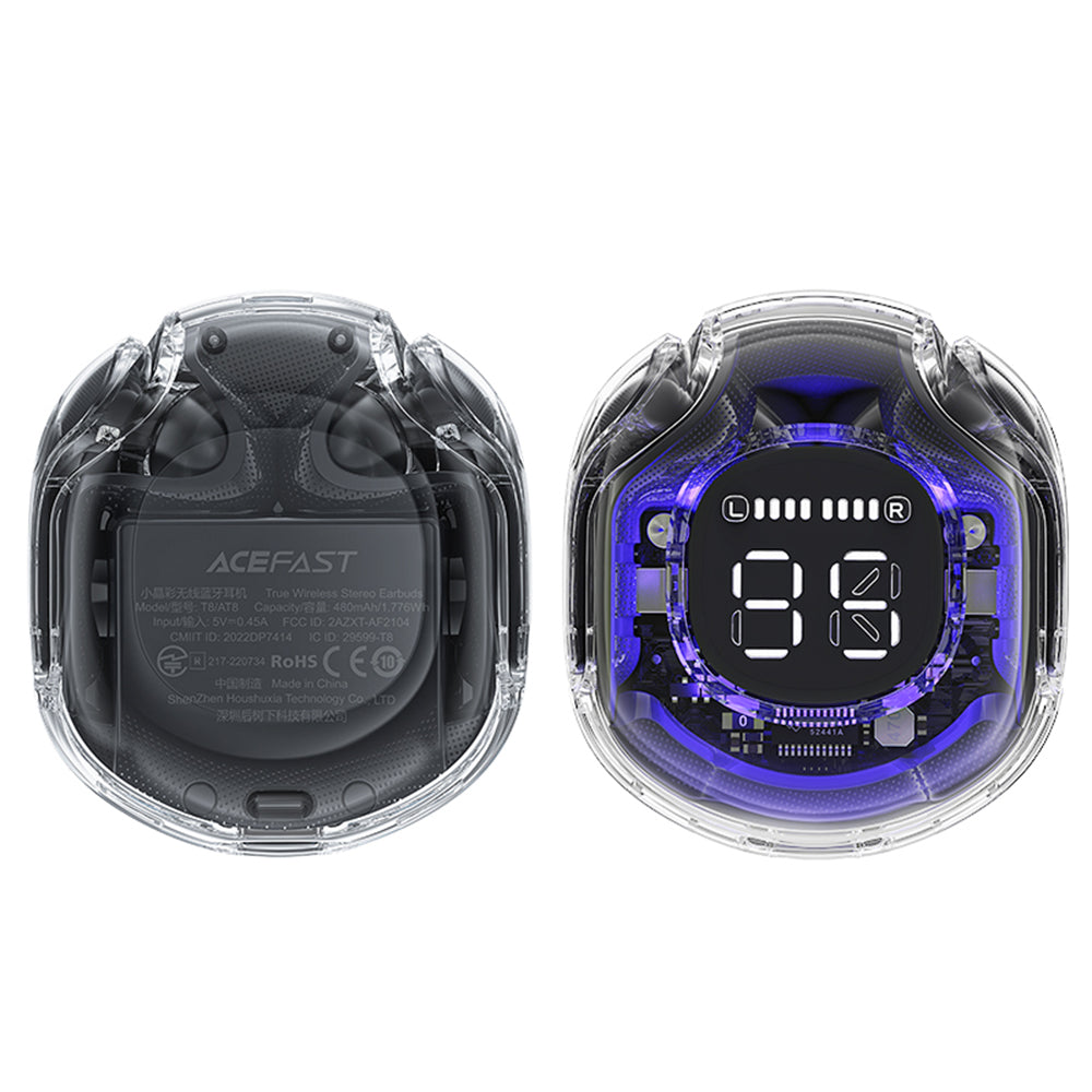 Handsfree Bluetooth Acefast T8, TWS, Negru