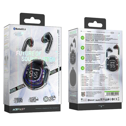 Handsfree Bluetooth Acefast T8, TWS, Negru