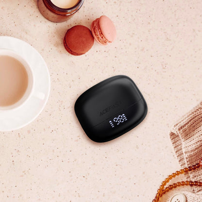 Handsfree Bluetooth Acefast W1, TWS, Negru