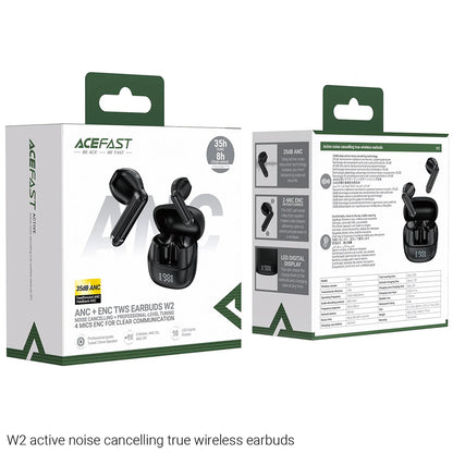 Handsfree Bluetooth Acefast W2, TWS, Negru