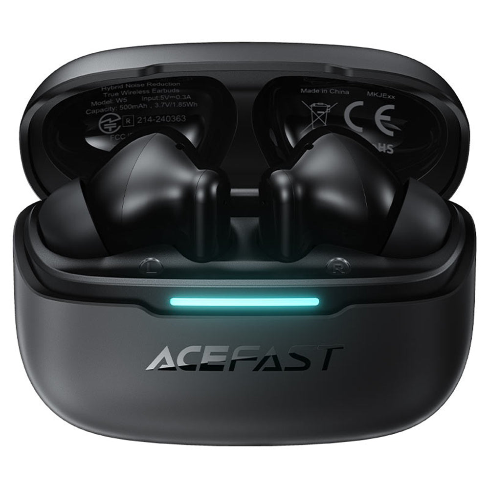 Handsfree Bluetooth Acefast W5, TWS, ANC, Negru