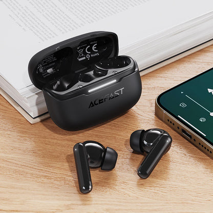 Handsfree Bluetooth Acefast W5, TWS, ANC, Negru