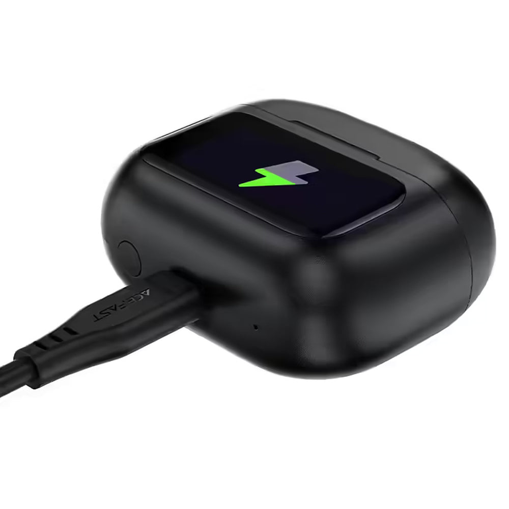 Handsfree Bluetooth Acefast W6, TWS, ANC, Negru