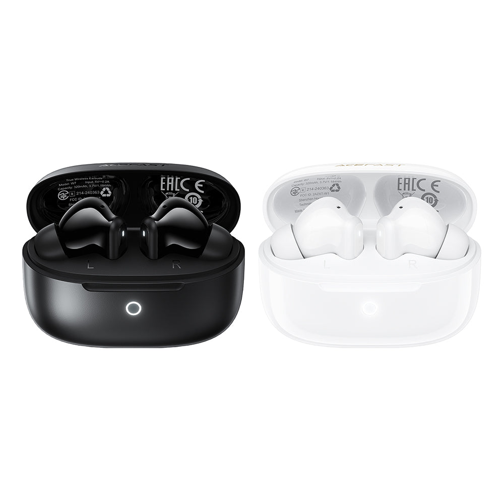 Handsfree Bluetooth Acefast W7, TWS, Alb