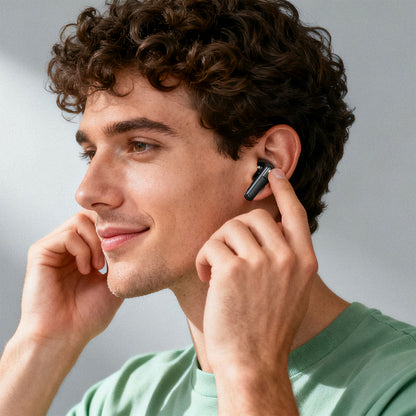 Handsfree Bluetooth Acefast W7, TWS, Alb