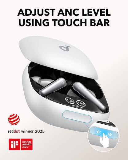 Handsfree Bluetooth Anker Soundcore Liberty 4 Pro, TWS, ANC, Alb A3954G21