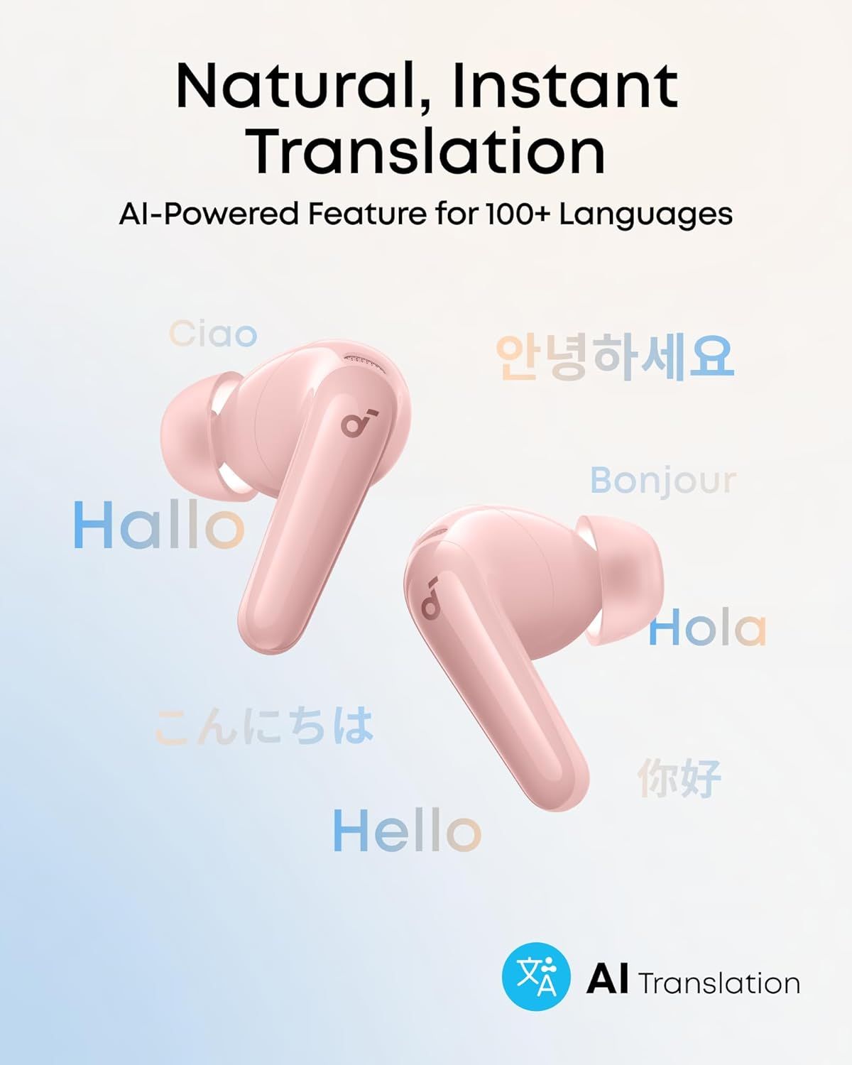 Handsfree Bluetooth Anker SoundCore R60i, TWS, ANC, Roz D1202G51