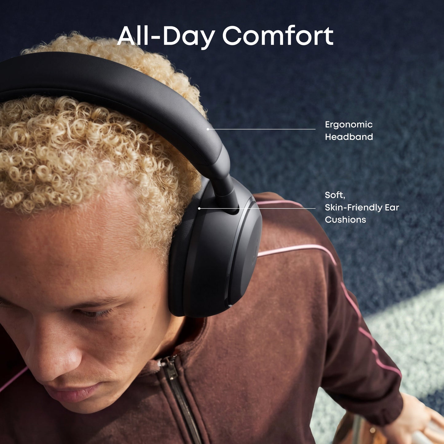Handsfree Bluetooth Anker SoundCore Space 2, A2DP, ANC, Negru D1402G11