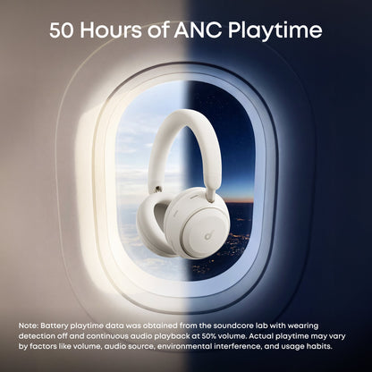 Handsfree Bluetooth Anker SoundCore Space 2, A2DP, ANC, Alb D1402G21
