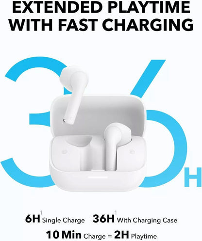 Handsfree Bluetooth Anker Soundcore K20i, TWS, Alb A3994G21