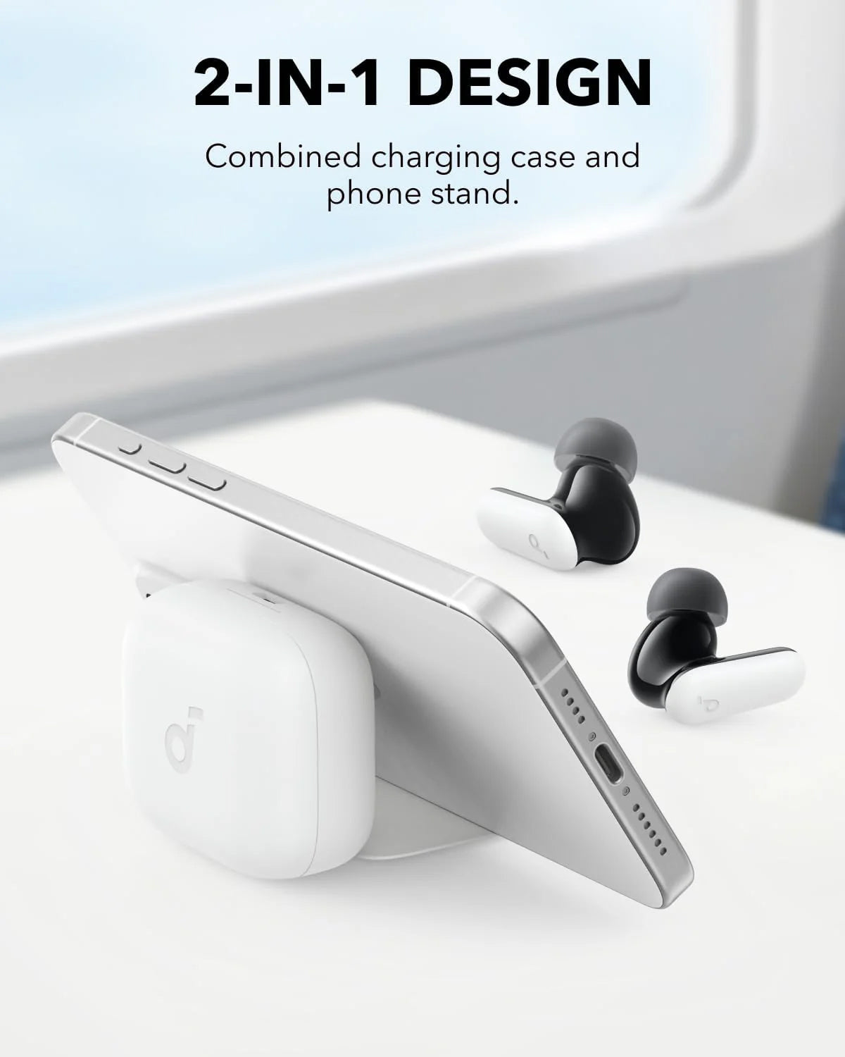 Handsfree Bluetooth Anker SoundCore P30i, TWS, ANC, Alb A3959321
