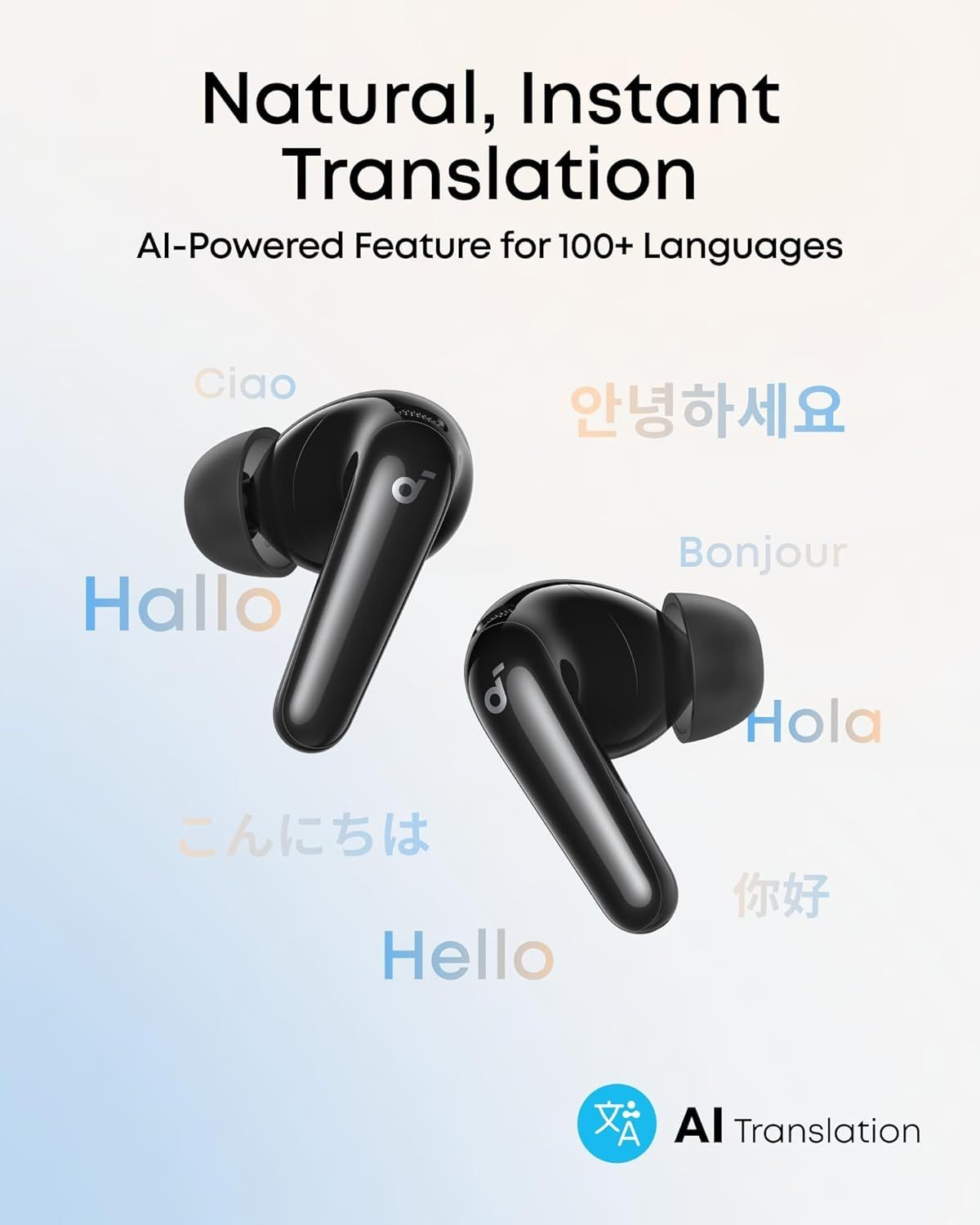 Handsfree Bluetooth Anker SoundCore R60i, TWS, ANC, Negru D1202G11
