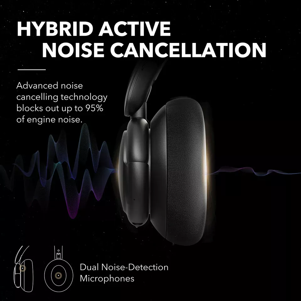 Handsfree Bluetooth Anker SoundCore Q30, A2DP, ANC, Negru A3028313