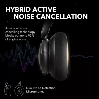 Handsfree Bluetooth Anker SoundCore Q30, A2DP, ANC, Negru A3028313