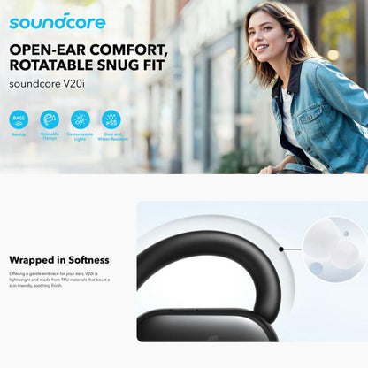 Handsfree Bluetooth Anker SoundCore V20i, TWS, Alb A3876G21
