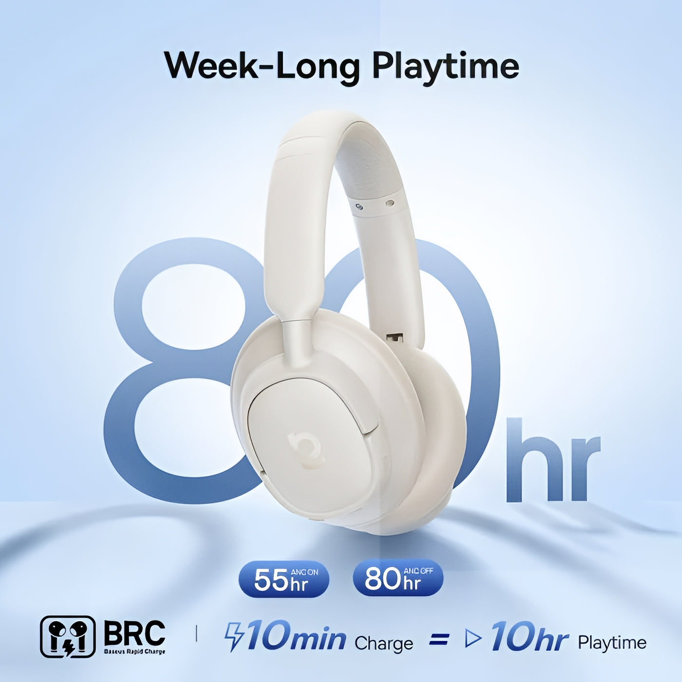 Handsfree Bluetooth Baseus Bass BH1 NC, MultiPoint, A2DP, ANC, Alb A0203702