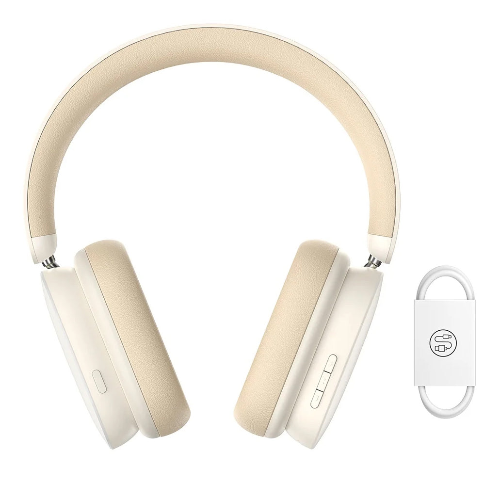Handsfree Bluetooth Baseus Bowie H1, A2DP, ANC, Crem NGTW230202