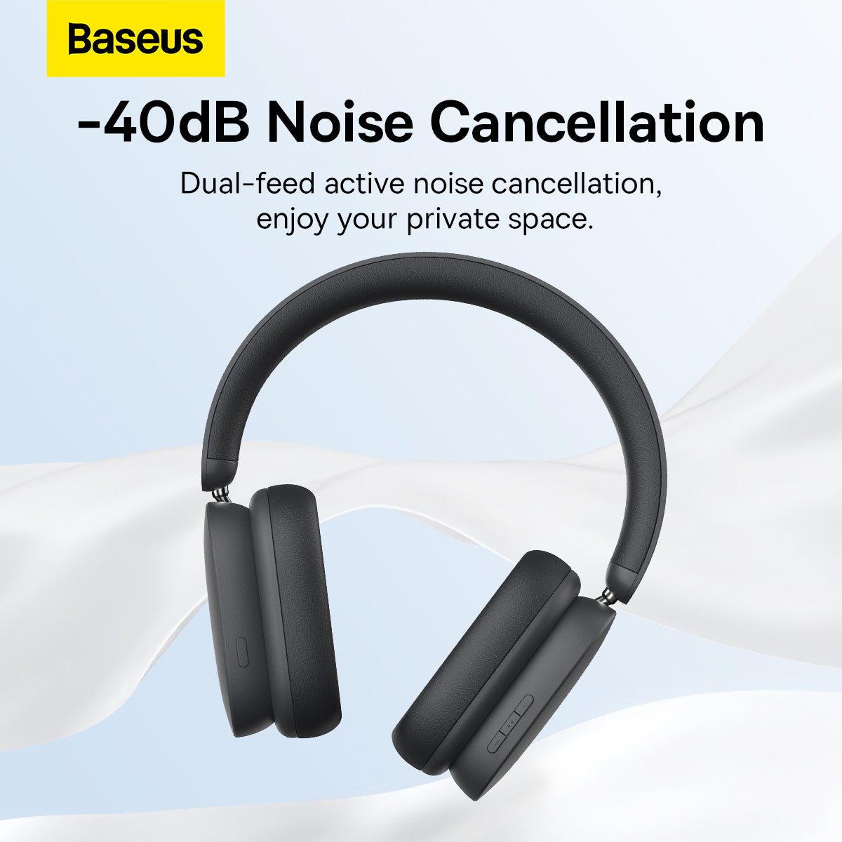 Handsfree Bluetooth Baseus Bowie H1, A2DP, ANC, Gri NGTW230213