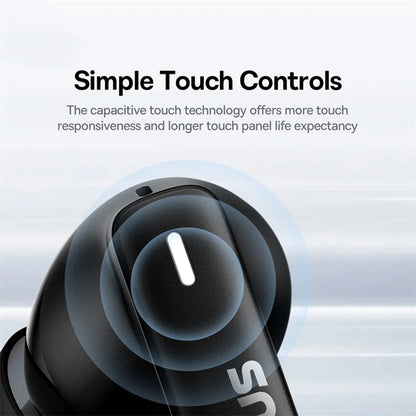 Handsfree Bluetooth Baseus Bowie E19, TWS, Negru A00069600113-00