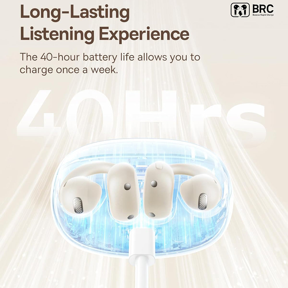 Handsfree Bluetooth Baseus Bowie MC1, TWS, Alb A00083501226-00