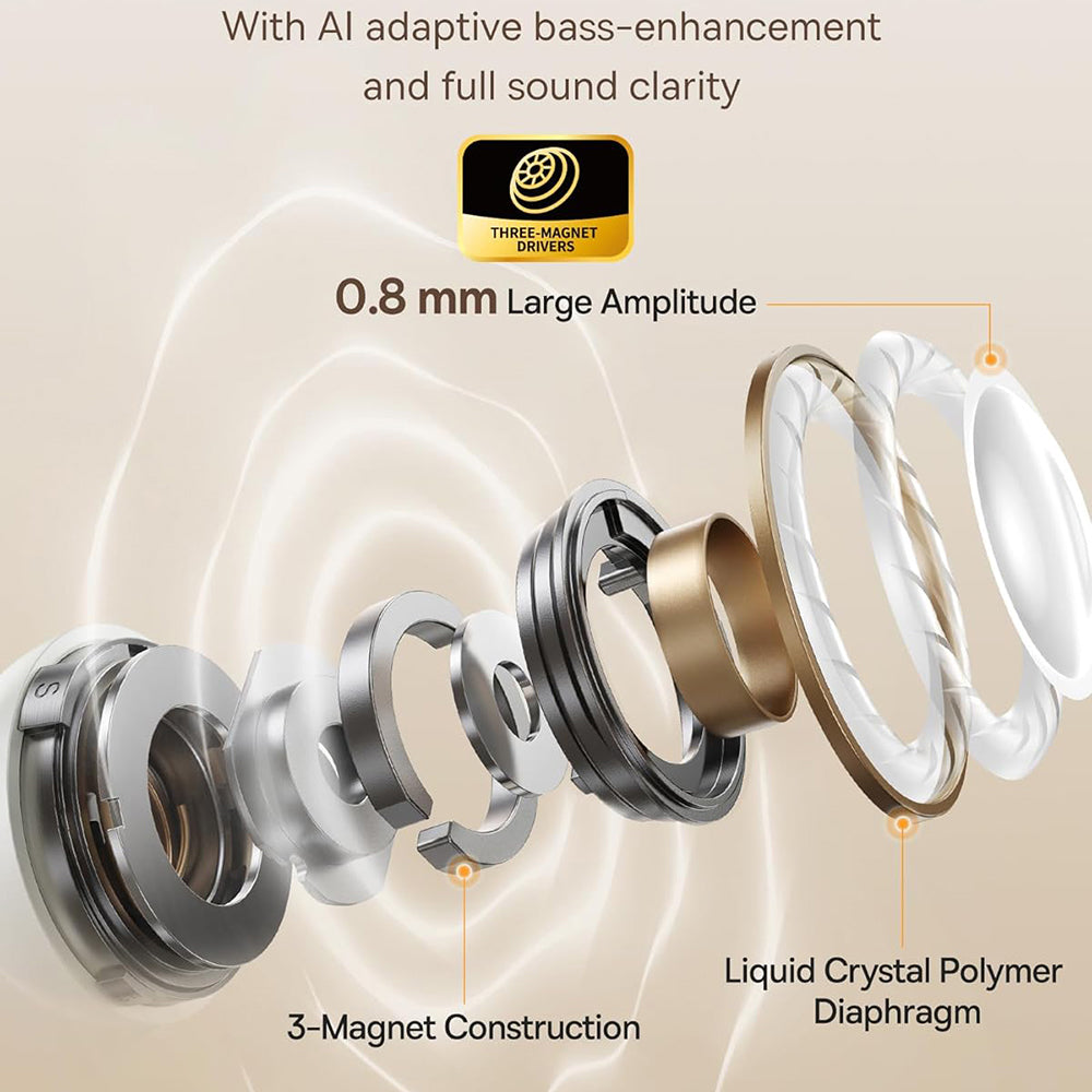 Handsfree Bluetooth Baseus Bowie MC1, TWS, Alb A00083501226-00