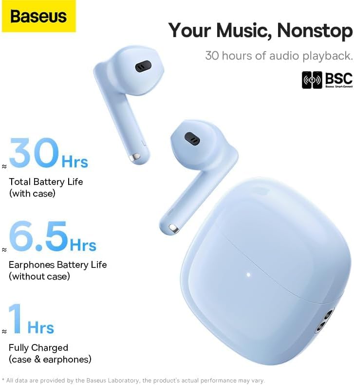 Handsfree Bluetooth Baseus Bowie WX5, TWS, Albastru A00051000313-00