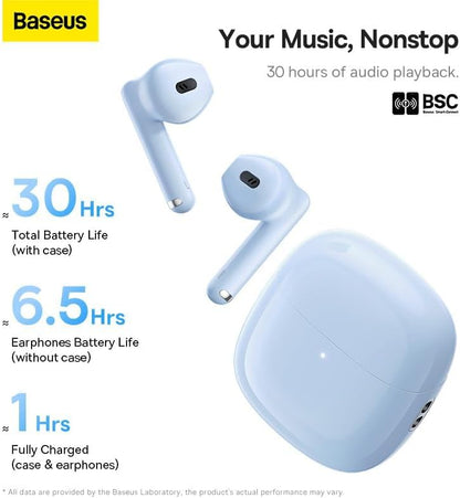 Handsfree Bluetooth Baseus Bowie WX5, TWS, Albastru A00051000313-00