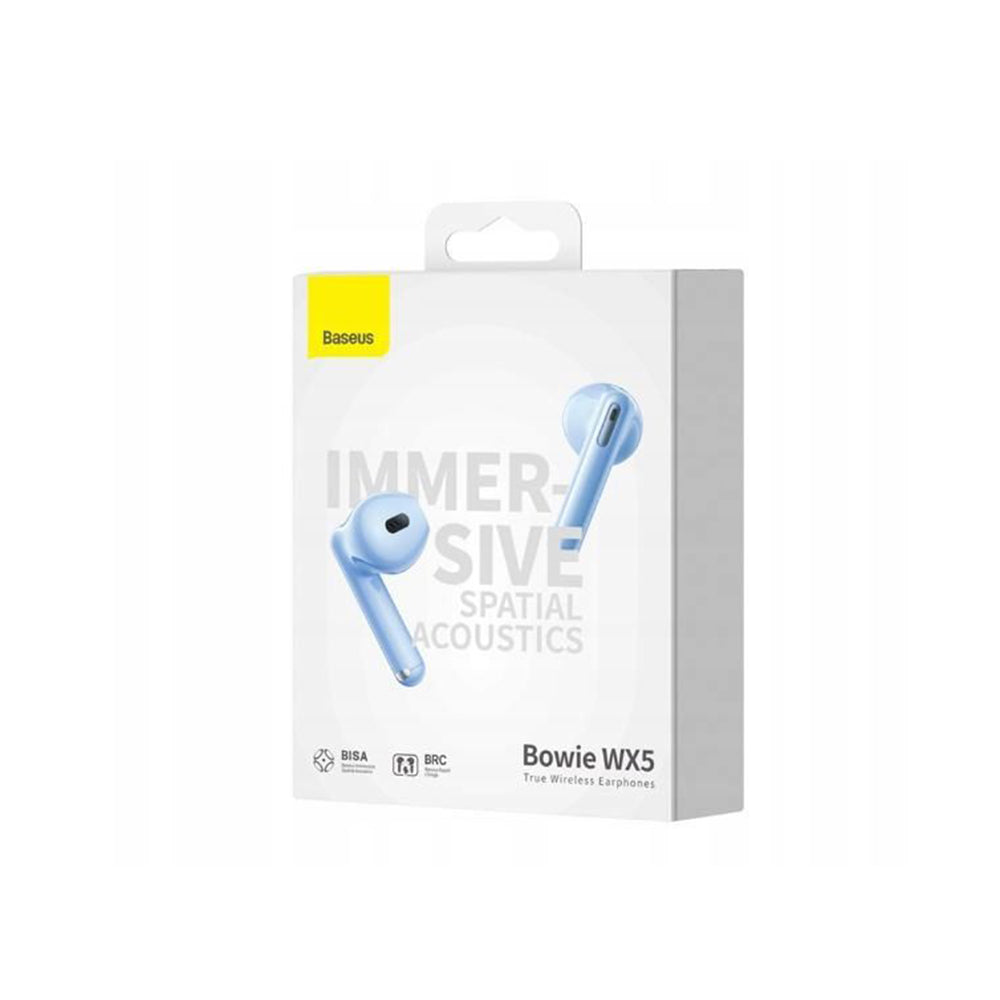 Handsfree Bluetooth Baseus Bowie WX5, TWS, Albastru A00051000313-00