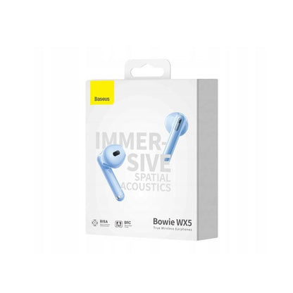 Handsfree Bluetooth Baseus Bowie WX5, TWS, Albastru A00051000313-00