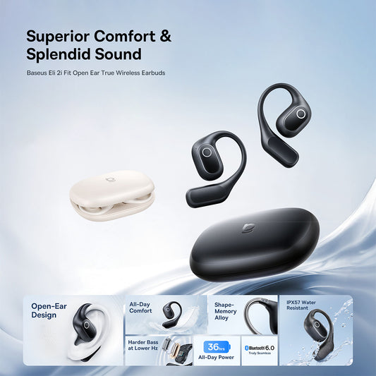 Handsfree Bluetooth Baseus Eli 2i Fit, TWS, Negru A0102604