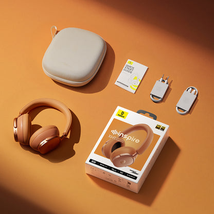 Handsfree Bluetooth Baseus Inspire XH1 Sound by Bose, A2DP, ANC, Portocaliu Coral A0203600