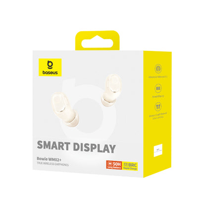Handsfree Bluetooth Baseus WM02+, TWS, Alb NGTW370302