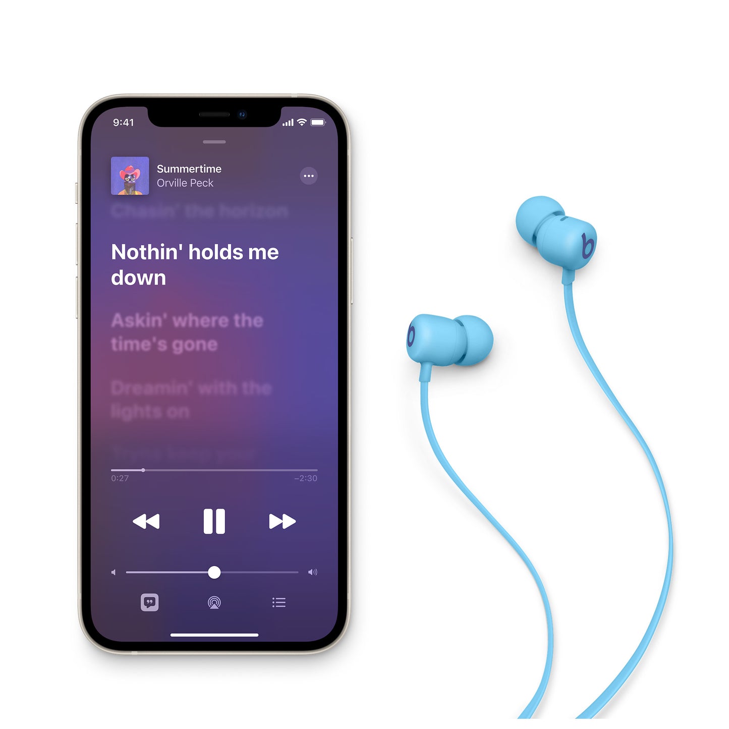 Handsfree Bluetooth Beats Flex, A2DP, Albastru MYMG2ZM/A