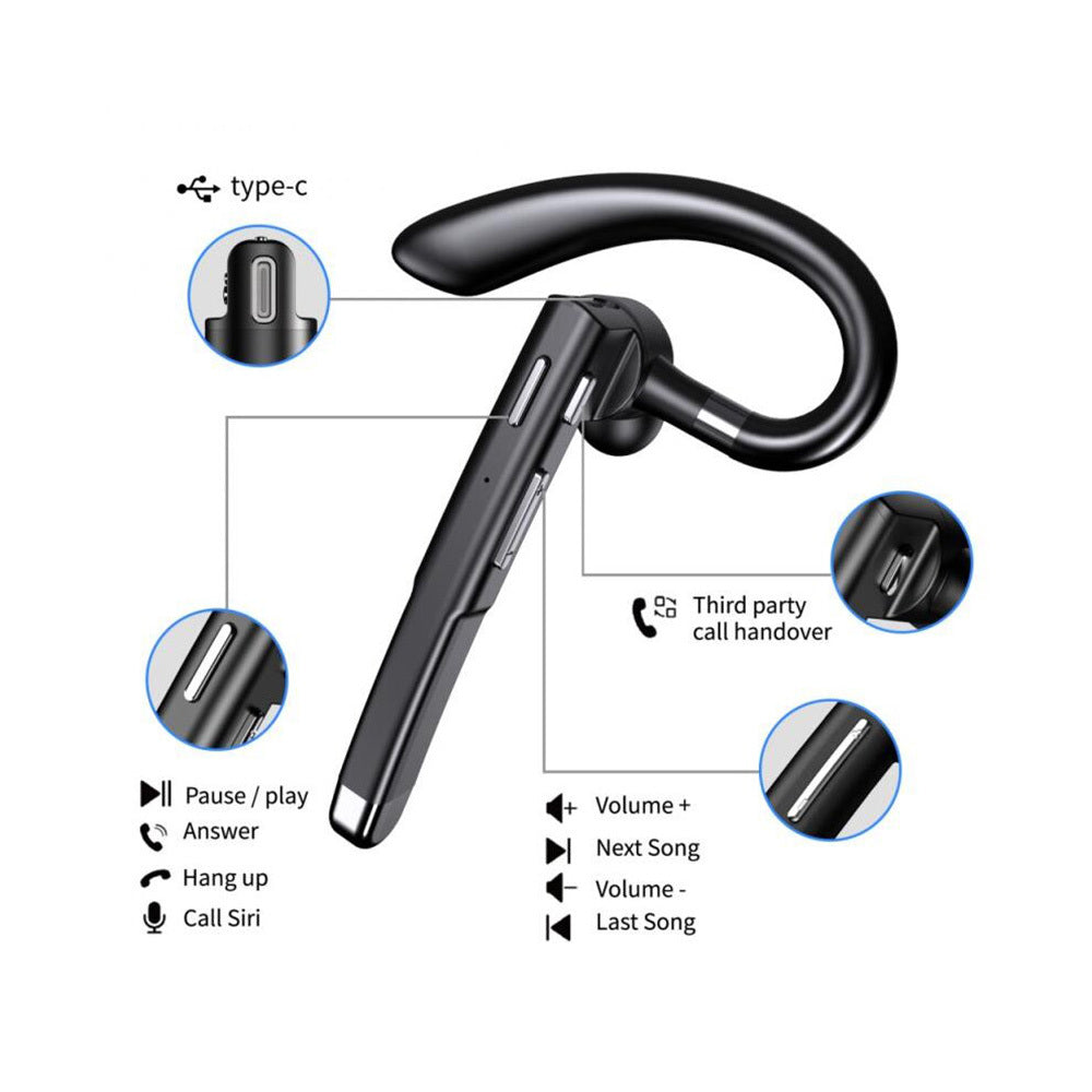 Handsfree Bluetooth Blavec Discover 55, MultiPoint, A2DP, Negru