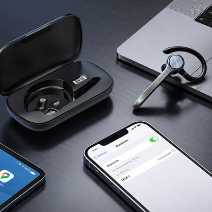 Handsfree Bluetooth Blavec Talk 1, MultiPoint, A2DP, Negru