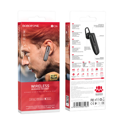 Handsfree Bluetooth Borofone BC36 Lucky, A2DP, Negru