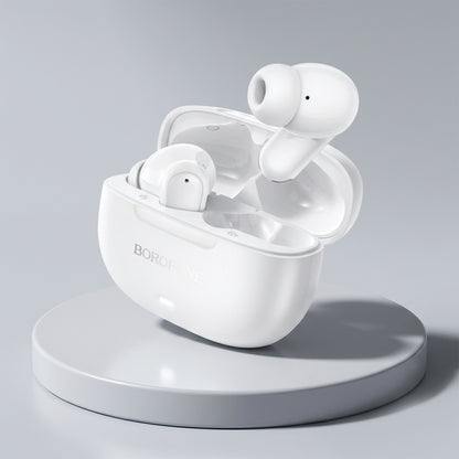 Handsfree Bluetooth Borofone BW96 Mellow, TWS, Alb