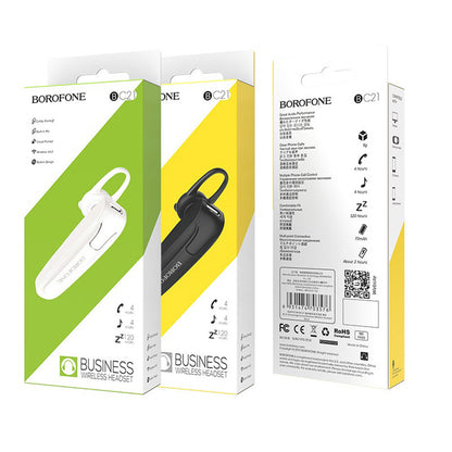 Handsfree Bluetooth Borofone Encourage BC21, MultiPoint, A2DP, Negru