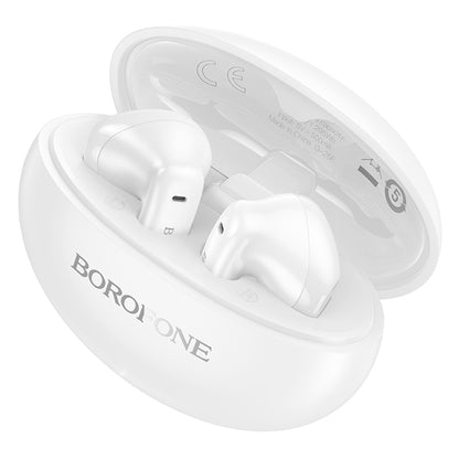 Handsfree Bluetooth Borofone FQ12 Nice, TWS, Alb