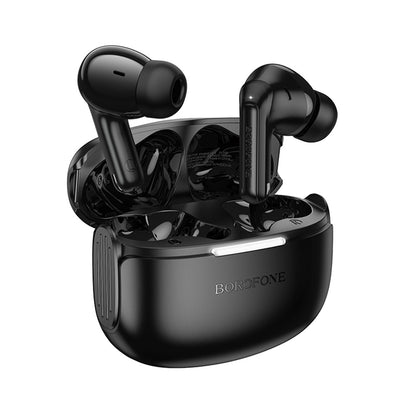 Handsfree Bluetooth Borofone FQ9 Peaceful, TWS, Negru
