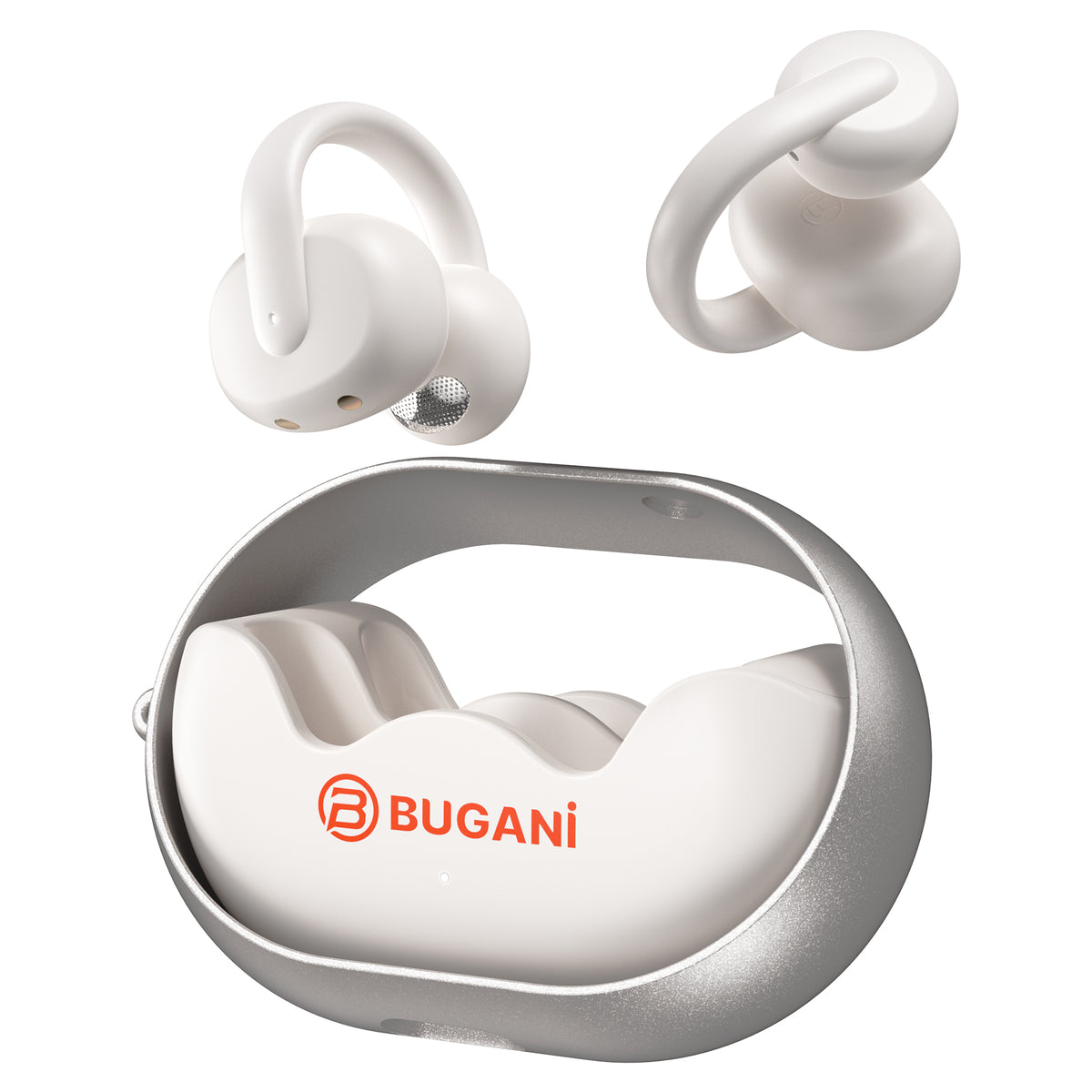 Handsfree Bluetooth Bugani Clip B21, TWS, Alb