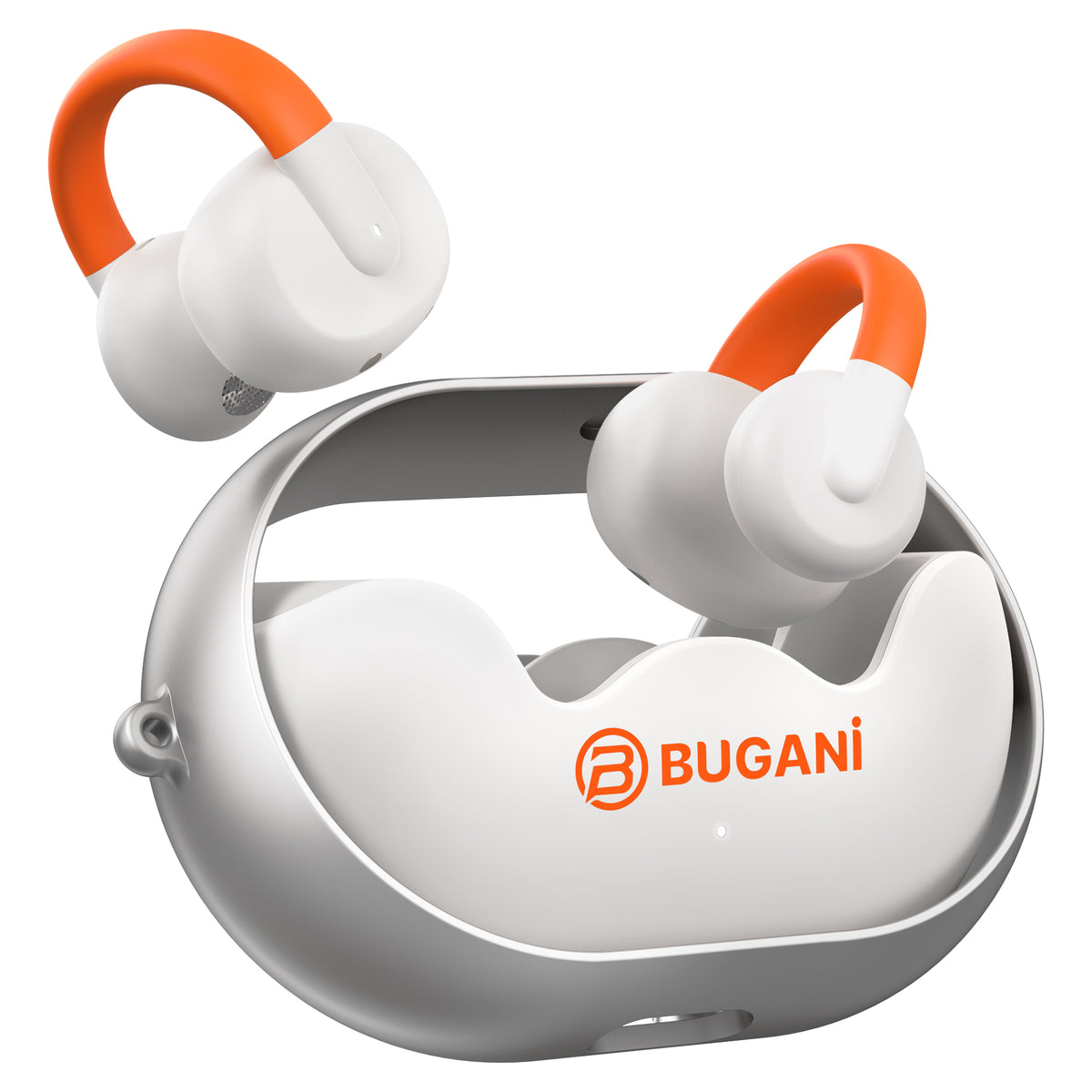 Handsfree Bluetooth Bugani Clip B21, TWS, Alb