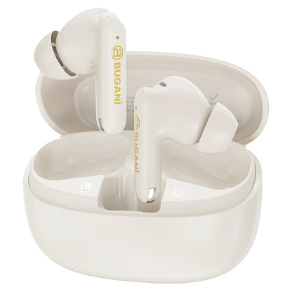 Handsfree Bluetooth Bugani Freebuds B20, TWS, ANC, Crem Deschis