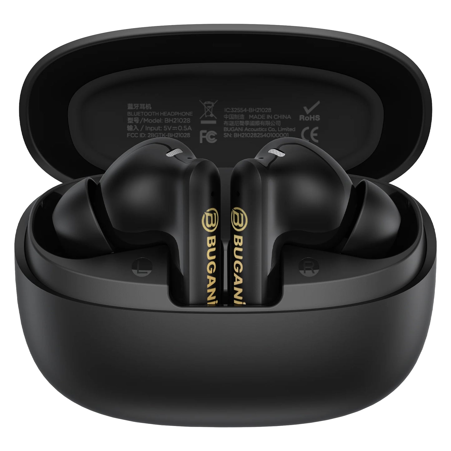 Handsfree Bluetooth Bugani Freebuds B20, TWS, ANC, Negru