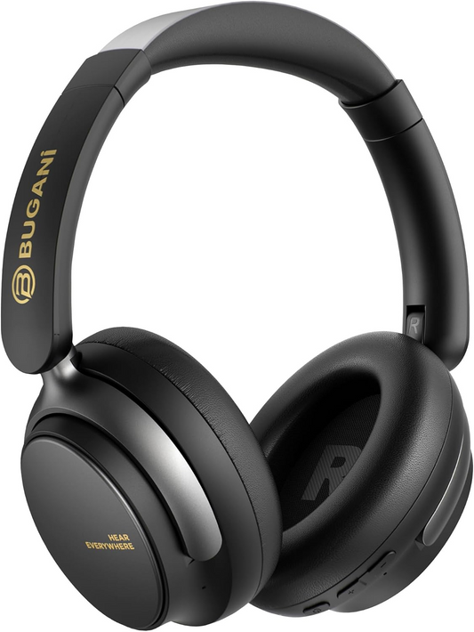 Handsfree Bluetooth Bugani Space BH01, MultiPoint, A2DP, ANC, Negru