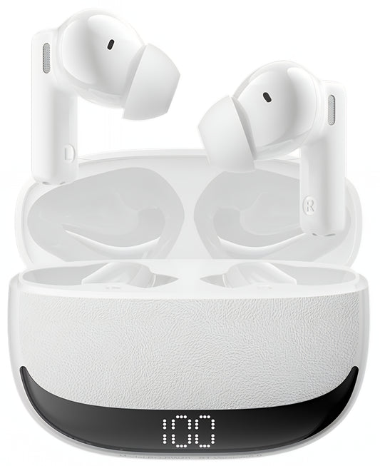 Handsfree Bluetooth BWOO BW40, TWS, ANC, Alb