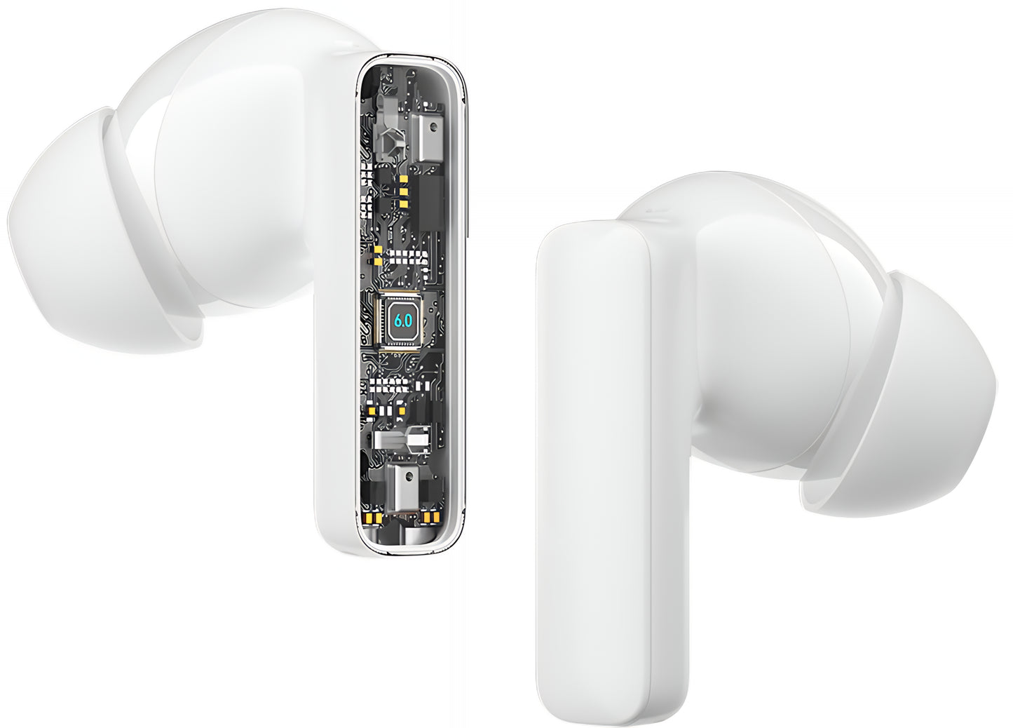 Handsfree Bluetooth BWOO BW40, TWS, ANC, Alb