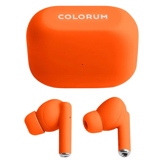 Handsfree Bluetooth Colorum CTWS-10, TWS, Portocaliu