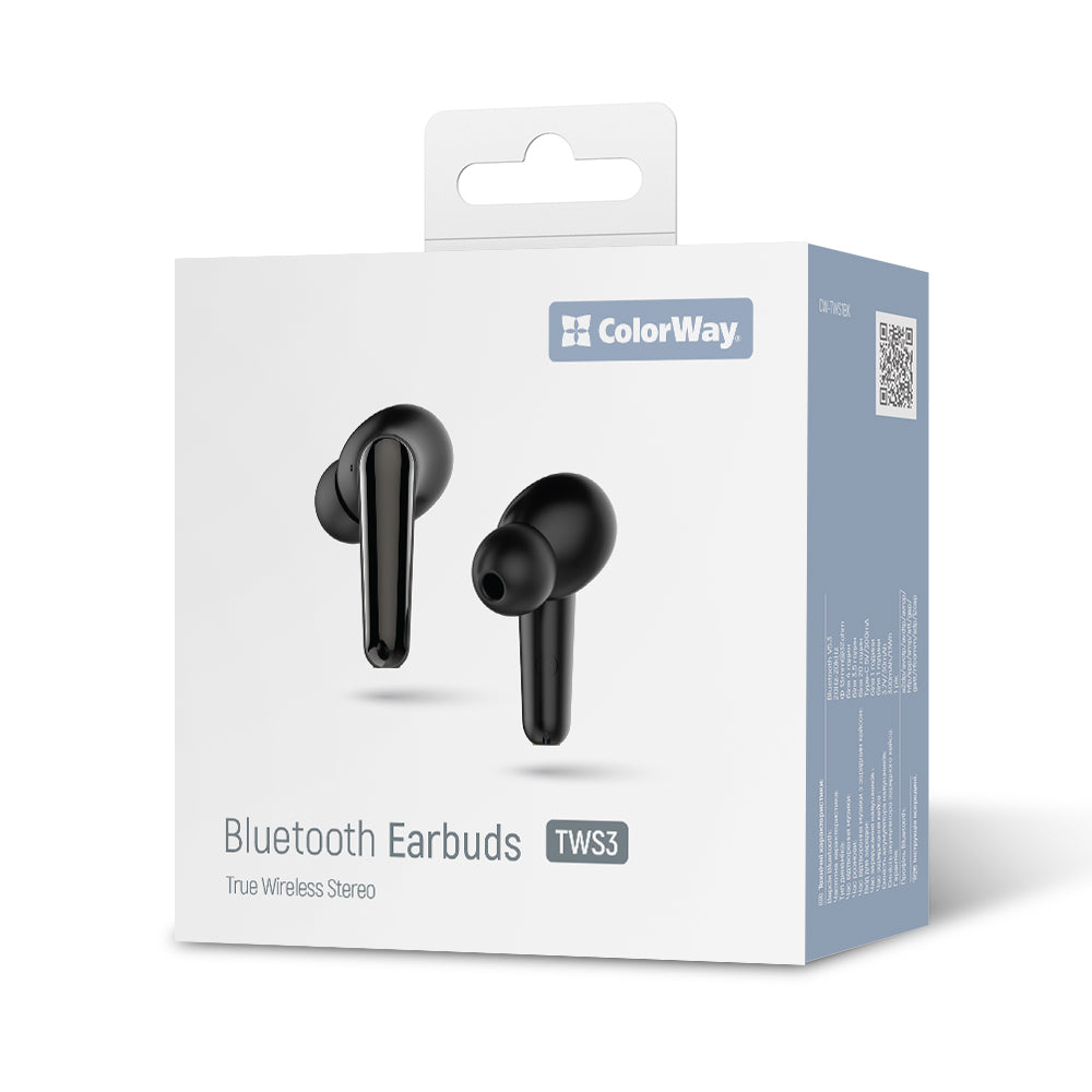 Handsfree Bluetooth ColorWay TWS3, TWS, Negru